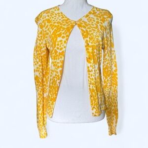 Banana Republic Yellow Patterned Sweater